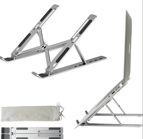 Aluminium laptopständer - aluminium,