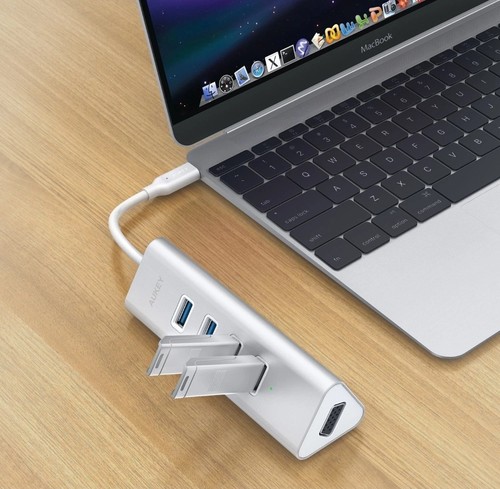 Aukey usb hub - zu, vga