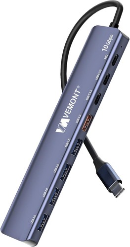 Usb hub 1 aluminium - in,
