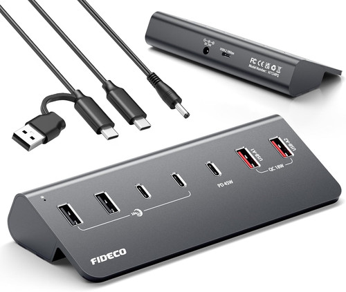 Usb hub aktiv port - 7-port, pd45w
